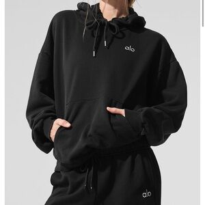 ALO Yoga Black Oversized Hoodie